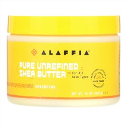Alaffia, Чистое нерафинированное масло ши, без запаха, 312 г (11 унций)