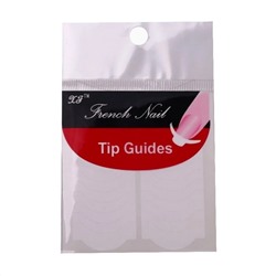 Kristaller Трафареты для французского маникюра широкие / French Nail, белый 7906