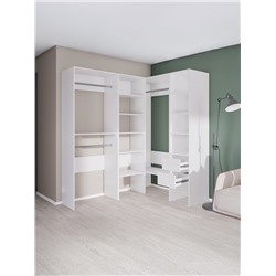 Комплект модульной гардеробной системы «Модус», 2800×2080×510 мм, цвет белый