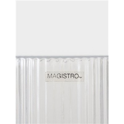 Бокал для шампанского Magistro «Грани», 150 мл, 5.5×18.5 см, стекло, прозрачный