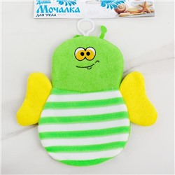 Мочалка-варежка детская для купания Доляна «Пчёлка», цвет МИКС