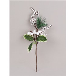 Ветка искусственная 30 см / GP22-545 /уп 60/300/Новый год