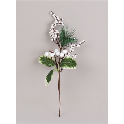 Ветка искусственная 30 см / GP22-545 /уп 60/300/Новый год