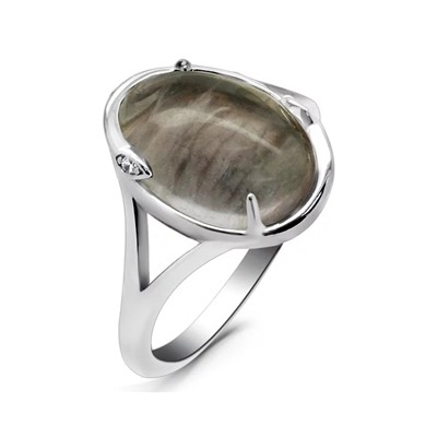 Кольцо из серебра флюорит, МЦВА175