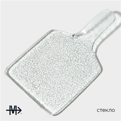 Блюдо сервировочное Magistro «Авис», 27×15×3.5 см, стекло, прозрачное