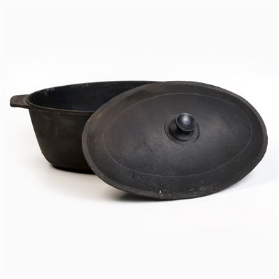 Утятница «Шафран», 8 л, 41×25 см, чугун, чёрная