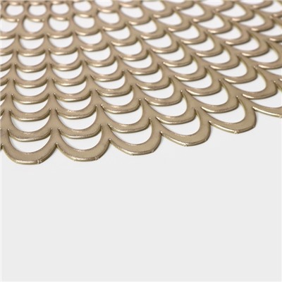 Салфетки сервировочные на стол Доляна «Солнечная», d=38 см, 4 шт., золотые