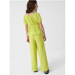 Комплект текстильный для девочек: блузка, брюки