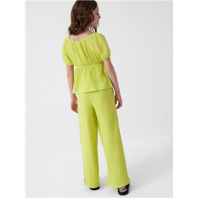 Комплект текстильный для девочек: блузка, брюки