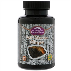 Dragon Herbs, Дикая сибирская чага, 500 мг, 100 капсул