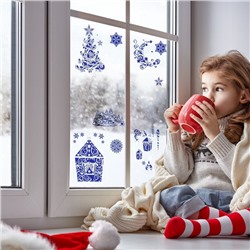 Наклейки на окна «Новогодние», 37×37 см