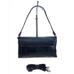 Женская сумка из натуральной кожи, цвет черный