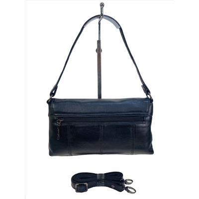 Женская сумка из натуральной кожи, цвет черный