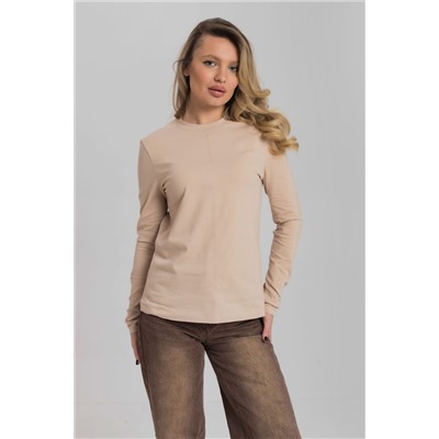 Лонгслив из кулирки с лайкрой М326003б