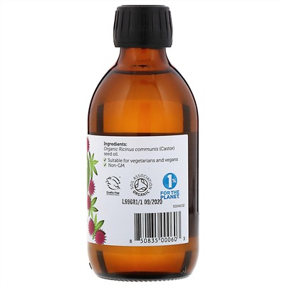 Pukka Herbs, Органическое касторовое масло, 250 мл