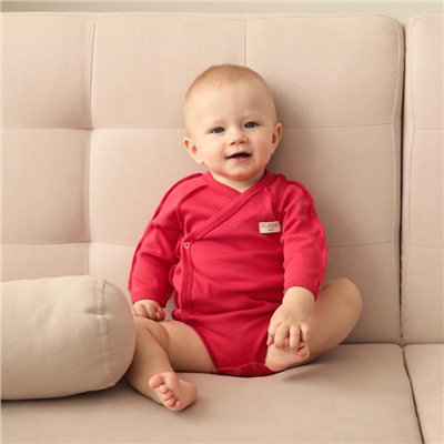 Боди детское MINAKU, рост 80-86 см, красное