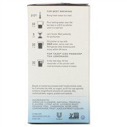 Tazo Teas, Herbal Tea, Iced Passion, Caffeine-Free, 6 Tea Bags, 2.85 oz (81 g)