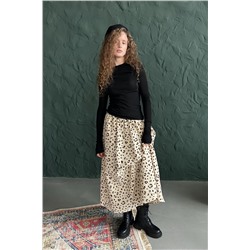 Юбка женская  NATURE087/02/Бежевый, коричневый