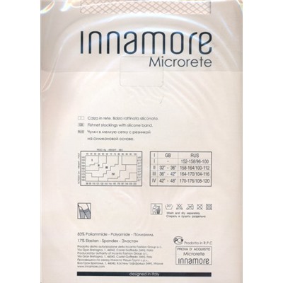 Чулки сетка, Innamore, Microrete calze