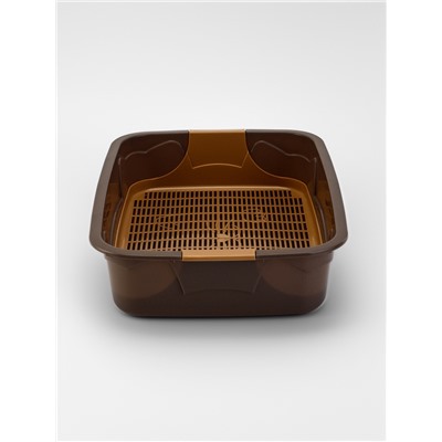 Туалет с сеткой, 44×33×11.5 см, капучино