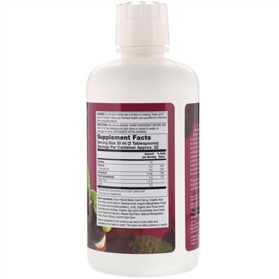 LifeTime Vitamins, Organic 4-IN-1 Superfruit Juice Blend, Acai, Mangosteen, Noni &Goji, 32 fl oz (946 ml)
