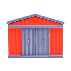 Модель пластик "Синий трактор" Гараж с коровой и овцой