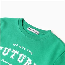 Костюм детский (лонгслив, брюки) KAFTAN Future, размер 34 (122-128 см), зеленый