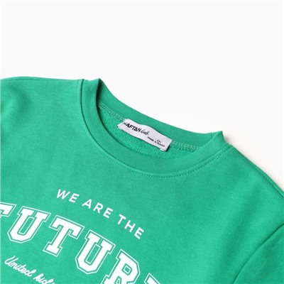 Костюм детский (лонгслив, брюки) KAFTAN Future, размер 34 (122-128 см), зеленый