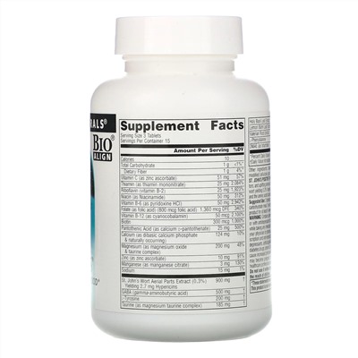 Source Naturals, Зверобой «Положительные мысли», 45 таблеток