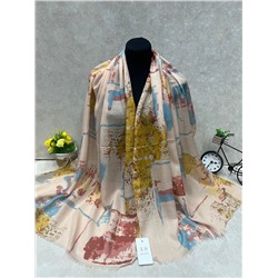 Легкий платок на голову и шею, мультицвет