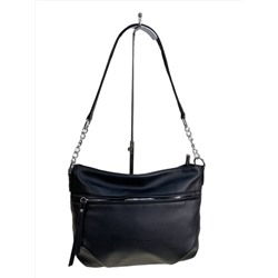 Женская сумка из искусственной кожи, цвет черный