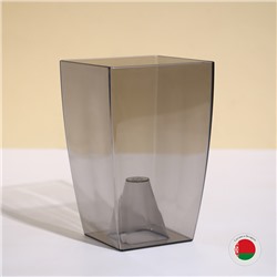 Горшок для орхидей, 2 л, 12.5×19.5 см, пластиковый, прозрачно-серый