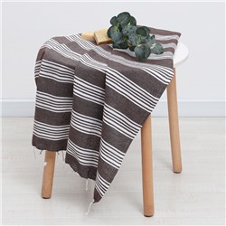 Полотенце - пештемаль пляжное LoveLife Boston, 75×170 см, коричневое