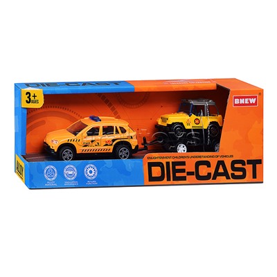 Машина "Городская стройка" металл, в коробке