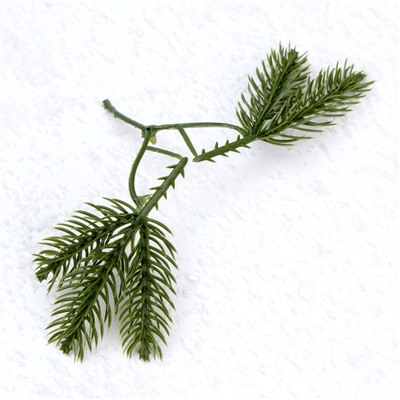 Ветка декоративная новогодняя, набор 10 шт., размер 1 шт. — 8×8×2 см