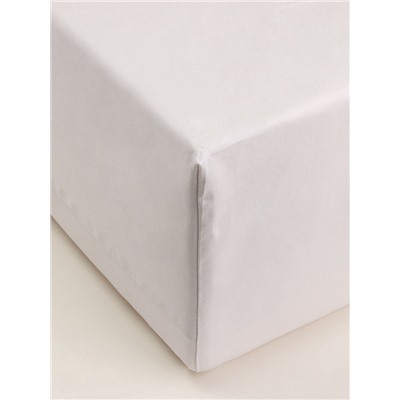 Простыня на резинке 1.5-спальная SL Home Beige, 140×200+30 см, сатин