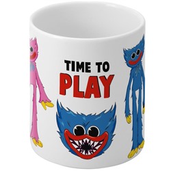 Кружка керамическая детская Time to play, 350 мл, Монстр