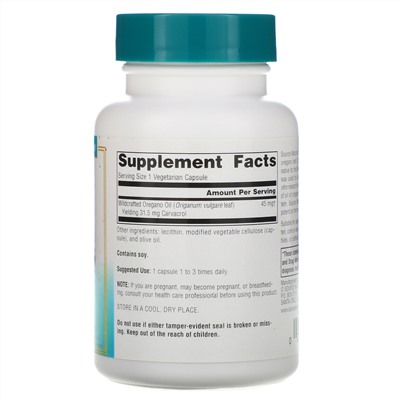 Source Naturals, Wellness, Oil of Oregano, 60 Vegetarian Capsules