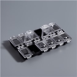 Органайзер для хранения мелочей, 12 ячеек, 13×7.5×1.4 см, МИКС
