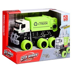 Машина "Мусоровоз" (свет, звук) в коробке