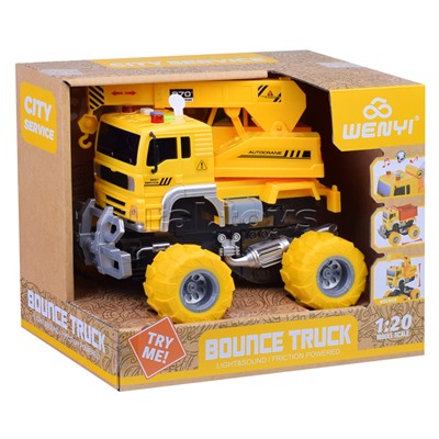 Машина "Автокран" 1:20 (свет, звук) в коробке