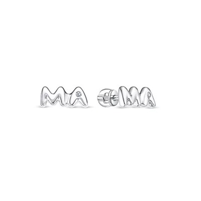 Серьги из серебра куб.циркон., В10-1472