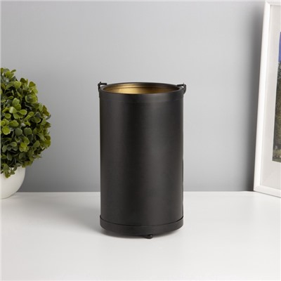 Фигурка светящаяся RISALUX «Закат в лесу», LED-ночник, 3×ААА, чёрный, 12×12×20.5 см