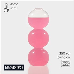 Бокал для коктейля Magistro «Forma. Гусеница», 350 мл, 6×16 см, стекло, прозрачный