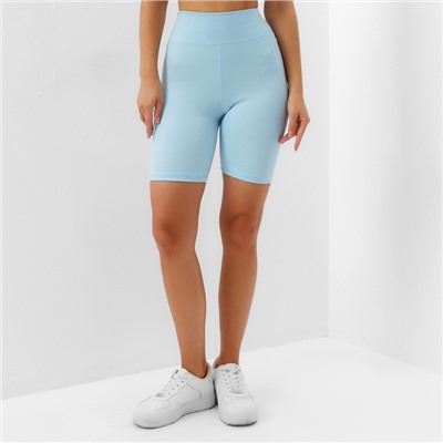 Велосипедки спортивные женские MINAKU, голубые, размер 48