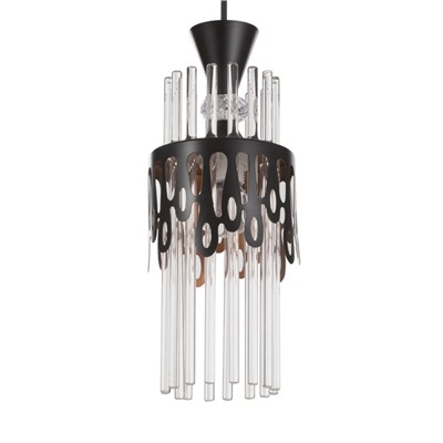 Подвес «Капель», 1×60 Вт Е27, черный