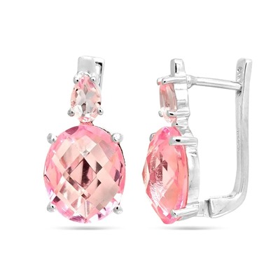 Серьги, морганит, Аманда