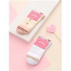 Omsa Носки OMSA kids   Calzino 22C01 с бантиком и пикотами по резинке