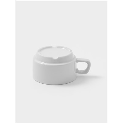 Чашка Дулевский фарфор «Белая», 170 мл, d=8.3 см, штабелируемая, белая