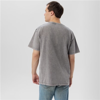 Футболка мужская MIST из вареного хлопка, серый, р-р M